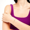 Thumbnail Image 2 of "MOM" with "XO" Heart Mirror Link Chain Bracelet in 10K Two-Tone Gold - 7.25"
