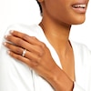 Thumbnail Image 1 of 0.45 CT. T.W. Princess-Cut Diamond Frame Raised Shank Engagement Ring in 14K White Gold (I/I2)