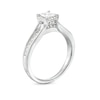 Thumbnail Image 2 of 0.45 CT. T.W. Princess-Cut Diamond Frame Raised Shank Engagement Ring in 14K White Gold (I/I2)