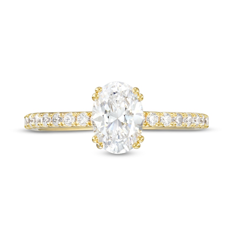 1.29 CT. T.W. Oval Diamond Engagement Ring in 14K Gold (I/SI2)