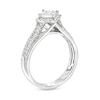 Thumbnail Image 2 of 0.60 CT. T.W. Quad Princess-Cut Diamond Tilted Frame Engagement Ring in 10K White Gold