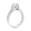 Thumbnail Image 3 of 0.60 CT. T.W. Quad Princess-Cut Diamond Tilted Frame Engagement Ring in 10K White Gold