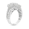 Thumbnail Image 2 of 2.00 CT. T.W. Pear Multi-Diamond Sunburst Frame Multi-Row Engagement Ring in 14K White Gold