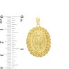 Thumbnail Image 2 of Oval Nugget Frame Virgin Mary Charm in 10K Gold