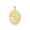 Thumbnail Image 3 of Oval Nugget Frame Virgin Mary Charm in 10K Gold
