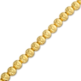 Polished Bead Bracelet in 18K Gold - 7.25"