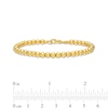 Thumbnail Image 4 of Polished Bead Bracelet in 18K Gold - 7.25"