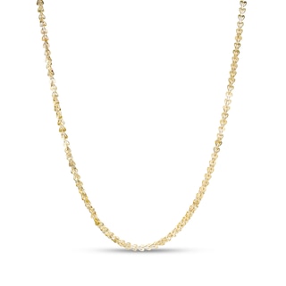 Heart Cutout Link Necklace in 10K Gold - 18"