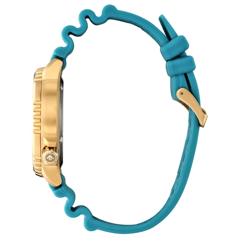 Main Image 2 of Men's Citizen Eco-Drive® Promaster Dive Gold-Tone PVD Strap Watch with Blue Dial (Model: BN0162-02X)