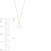Thumbnail Image 3 of 6.0mm Freshwater Cultured Pearl Curved Drop Pendant in 10K Gold