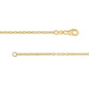 Thumbnail Image 3 of 0.20 CT. T.W. Multi-Diamond and Bead Station Dangle Necklace in 18K Two-Tone Gold - 17"