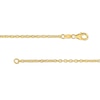 Thumbnail Image 2 of Italian Gold 0.20 CT. T.W. Multi-Diamond and Bead Station Dangle Necklace in 18K Two-Tone Gold - 17"