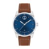 Thumbnail Image 1 of Men's Movado Bold Verso Brown Leather Strap Watch with Blue Dial (Model: 3600944)