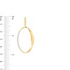 Thumbnail Image 3 of 0.18 CT. T.W. Diamond Oval Drop Earrings in 18K Gold
