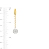 Thumbnail Image 3 of 0.40 CT. T.W. Multi-Diamond Rolo Chain Drop Earrings in 18K Two-Tone Gold