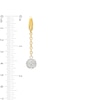 Thumbnail Image 2 of Italian Gold 0.40 CT. T.W. Multi-Diamond Rolo Chain Drop Earrings in 18K Two-Tone Gold