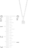 Thumbnail Image 3 of 0.45 CT. T.W. Princess-Cut and Round Diamond Solitaire Pendant and Earrings Set in 10K White Gold (J/I3)
