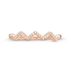 0.07 CT. T.W. Diamond Zig-Zag Anniversary Band in 10K Rose Gold