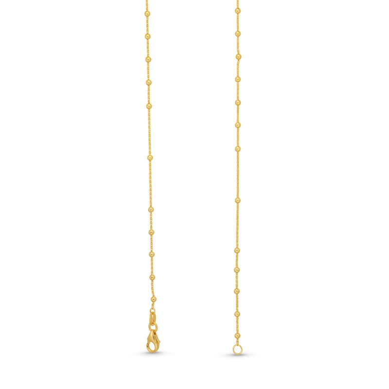 Main Image 3 of Brilliance Bead Rosary Necklace in 14K Gold