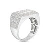 Thumbnail Image 3 of 2.00 CT. T.W. Multi-Diamond Edge Rectangle Top Ring in 10K White Gold