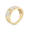 Thumbnail Image 2 of Men's 1.00 CT. T.W. Diamond Brick Pattern Ring in 10K Gold