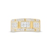 Thumbnail Image 3 of Men's 1.00 CT. T.W. Diamond Brick Pattern Ring in 10K Gold