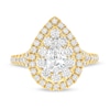 Thumbnail Image 4 of 1.75 CT. T.W. Canadian Certified Pear-Shaped Diamond Teardrop Frame Engagement Ring in 14K Gold (I/I1)