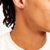 Thumbnail Image 2 of 0.145 CT. T.W. Multi-Diamond Profile Curb Chain Stud Earrings in 10K Gold