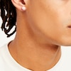 Thumbnail Image 1 of Men's 0.23 CT. T.W. Multi-Diamond Puffed Round Stud Earrings in 10K Gold