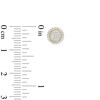 Thumbnail Image 3 of 0.23 CT. T.W. Multi-Diamond Puffed Round Stud Earrings in 10K Gold