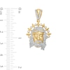 Thumbnail Image 2 of 0.45 CT. T.W. Diamond Jesus with Crown Charm in 10K Gold