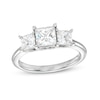 Thumbnail Image 0 of 2.00 CT. T.W. Princess-Cut Diamond Past Present Future® Engagement Ring in 14K White Gold (I/I2)
