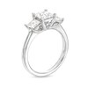 2.00 CT. T.W. Princess-Cut Diamond Past Present Future® Engagement Ring in 14K White Gold (I/I2)