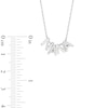 Thumbnail Image 3 of 0.065 CT. T.W. Diamond "N A N A" Charm Necklace in Sterling Silver