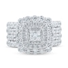 Thumbnail Image 3 of 3.00 CT. T.W. Princess-Cut Diamond Frame Double Row Bridal Set in 14K White Gold (I/I2)