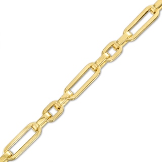 6.8mm Rolo Chain Bracelet in Hollow 14K Gold - 8