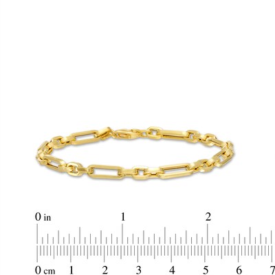 1.5mm Figaro Chain Bracelet in 18K Gold - 7.25"