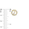 Thumbnail Image 3 of Circle of Gratitude® Collection 0.12 CT. T.W. Diamond Bypass Twist Stud Earrings in 10K Gold