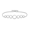 Circle of Gratitude® Collection 0.25 CT. T.W. Diamond Journey Twists Bolo Bracelet in Sterling Silver - 9.5"