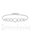 Thumbnail Image 2 of Circle of Gratitude® Collection 0.25 CT. T.W. Diamond Journey Twists Bolo Bracelet in Sterling Silver - 9.5"