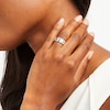 Thumbnail Image 2 of 0.45 CT. T.W. Diamond Trio Linear Row Band in 10K White Gold