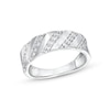 Thumbnail Image 1 of 0.29 CT. T.W. Diamond Slant Row Band in 10K White Gold