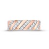 Thumbnail Image 4 of 0.29 CT. T.W. Diamond Slant Row Band in 10K Rose Gold