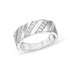 Thumbnail Image 1 of 0.45 CT. T.W. Diamond Slant Row Band in 10K White Gold