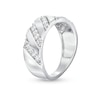 Thumbnail Image 3 of 0.45 CT. T.W. Diamond Slant Row Band in 10K White Gold