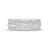 CT. T.W. Diamond Edge Herringbone Band in 10K Gold