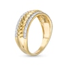 Thumbnail Image 3 of 0.29 CT. T.W. Diamond Edge Herringbone Band in 10K Gold
