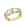 Thumbnail Image 1 of 0.69 CT. T.W. Diamond Edge Center Station Band in 10K Gold