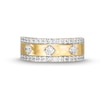 Thumbnail Image 4 of 0.69 CT. T.W. Diamond Edge Center Station Band in 10K Gold