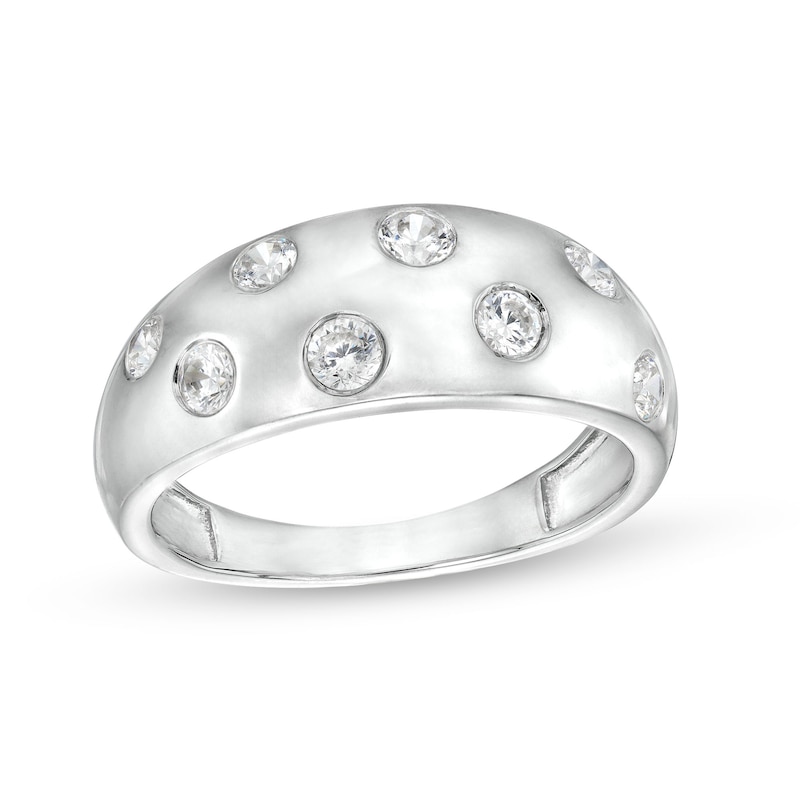 Main Image 1 of 0.45 CT. T.W. Diamond Bubbles Band in 10K White Gold